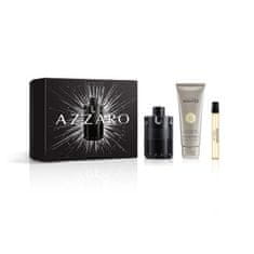 Azzaro The Most Wanted Set parfumska voda 100 ml + parfumska voda 10 ml + šampon za lase in telo Wanted 75 ml za moške