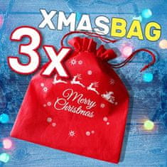 VIVVA® Božične vrečke z napisom, 3 kosi | XMAS BAGS 