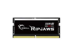 G.Skill Ripjaws RAM pomnilnik za prenosnik, 32 GB, DDR5, 4800 MHz, CL40, 1,1V, SODIMM (F5-4800S4039A32GX1-RS)