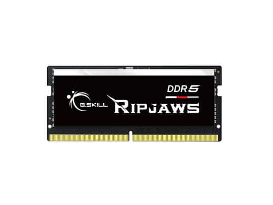 G.Skill Ripjaws RAM pomnilnik za prenosnik, 32 GB, DDR5, 4800 MHz, CL40, 1,1V, SODIMM (F5-4800S4039A32GX1-RS)