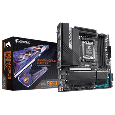 Gigabyte B650M AORUS ELITE AX, DDR5, SATA3, USB3.2Gen2x2, DP, 2.5GbE, WiFi 6E, AM5 mATX