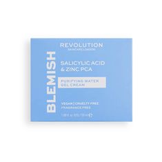 Revolution Skincare Salicilna kislina in cink PCA (Purifying Water Gel Cream) 50 ml