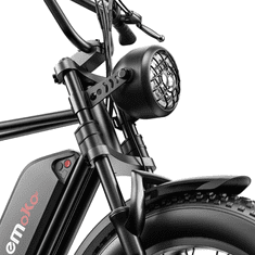 EMOKO C91 Električno terensko kolo 20" Fat Tire, 1000 W motor, 48 V, 17,5 Ah / 20 Ah baterija, črna, 17.5Ah