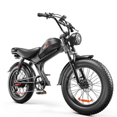 EMOKO C93 20" Fat Tire Električno terensko kolo 1000 W Motor 48 V 20 Ah Baterija, črna