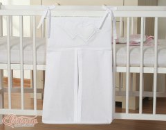 Bobono Dodatki - Vrečka Pampers - Hearts white