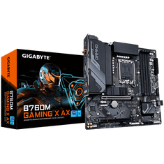 Gigabyte B760M GAMING X AX, DDR5, SATA3, USB3.2Gen2, DP, 2.5GbE, WiFi 6E, LGA1700 mATX