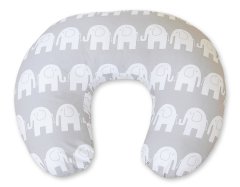 Bobono Vzglavnik za hranjenje - Simple Elephant grey