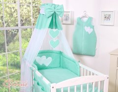 Bobono Tulle baldahin - Mint srca