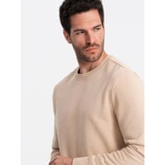 OMBRE Moška bombažna jopa BASIC beige MDN126878 L