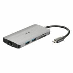 D-Link USB Hub C D-Link DUB-M810 Srebrna 100 W