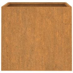 Vidaxl Cvetlično korito 2 kosa 42x40x39 cm corten jeklo