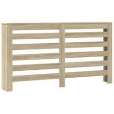 Vidaxl Pokrov za radiator sonoma hrast 149x20x82 cm inženirski les