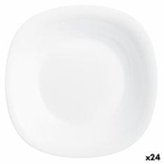 Luminarc Globok Krožnik Luminarc Carine Bela Steklo (Ø 23,5 cm) (24 kosov)