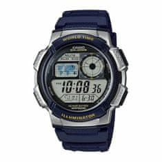 Casio Ura moška Casio WORLD TIME ILLUMINATOR - 5 ALARMS, 10 YEAR BATTERY Črna Siva (Ø 40 mm) (Ø 43 mm)