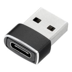 OEM Adapter tipa C (ženski) na USB A (moški), črn