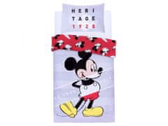 Disney Sivo-rdeča posteljnina Mickey Mouse Disney 135x200 