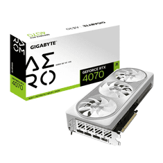 Gigabyte GeForce RTX 4070 AERO OC V2 12G grafična kartica, 12 GB GDDR6X (GV-N4070AERO OCV2-12GD)