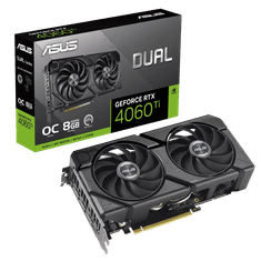 ASUS Dual GeForce RTX 4060 Ti EVO OC grafična kartica, 8 GB GDDR6 (90YV0J49-M0NA00)