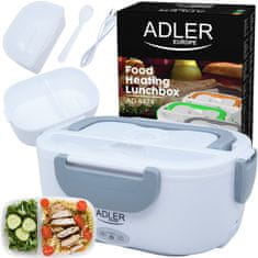 Adler 45W električna grelna lunch box posoda za hrano 1100ml siva