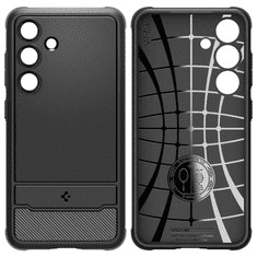 Spigen OVITEK SPIGEN RUGGED ARMOR ZA SAMSUNG GALAXY S24 - MAT ČRN