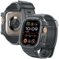 Spigen OVITEK SPIGEN RUGGED ARMOR PRO ZA APPLE WATCH ULTRA 1/2 (49 MM) - TEMNO SIV