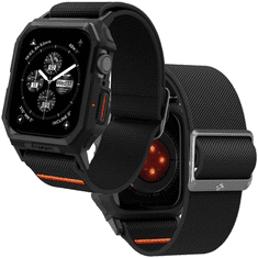 Spigen SPIGEN LITE FIT PRO ETUI S PAŠČKOM ZA APPLE WATCH 4 / 5 / 6 / 7 / 8 / 9 / SE (44 / 45 MM) - MAT ČRNA