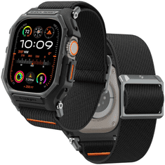 Spigen OVITEK SPIGEN LITE FIT PRO S PAŠČKOM ZA APPLE WATCH ULTRA 1 / 2 (49 MM) - MAT ČRN