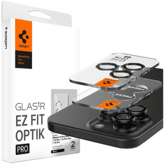 Spigen SPIGEN GLAS.TR EZ FIT OPTIK PRO CAMERA COVER ZA IPHONE 15 PRO / 15 PRO MAX - 2 KOS.