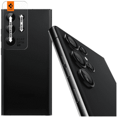 Spigen OVITEK ZA KAMERO SPIGEN OPTIK.TR ”EZ FIT” ZAŠČITA ZA KAMERO 2-PACK GALAXY S23 ULTRA BLACK