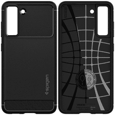 Spigen SPIGEN RUGGED ARMOR GALAXY S21 FE MAT ČRNA