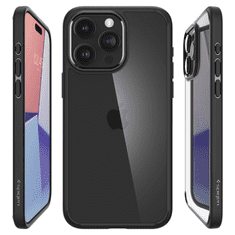 Spigen SPIGEN ULTRA HYBRID IPHONE 15 PRO MAT ČRNA