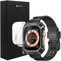 SUPCASE SUPCASE UNICORN BEETLE PRO & KALJENO STEKLO APPLE WATCH ULTRA (49 MM) ČRNA