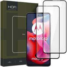 Hofi KALJENO STEKLO HOFI GLASS PRO+ 2-PACK MOTOROLA MOTO G24 / G24 POWER / G04 / E14 ČRNA