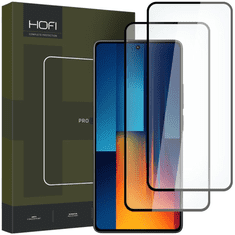 Hofi KALJENO STEKLO HOFI GLASS PRO+ 2-PACK XIAOMI POCO M6 PRO 4G / LTE ČRN