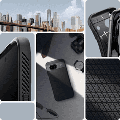 Spigen OVITEK SPIGEN LIQUID AIR ZA GOOGLE PIXEL 8A - MAT ČRN