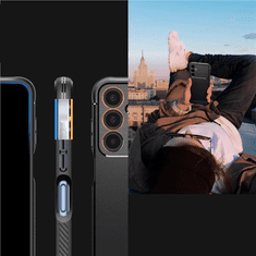 Spigen OVITEK SPIGEN RUGGED ARMOR ZA SAMSUNG GALAXY A25 5G - MAT ČRN