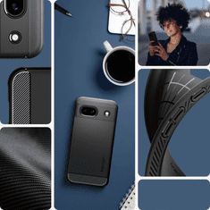 Spigen OVITEK SPIGEN RUGGED ARMOR ZA GOOGLE PIXEL 8A - MAT ČRN