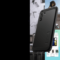 Spigen OVITEK SPIGEN RUGGED ARMOR ZA SAMSUNG GALAXY A15 4G / 5G - ČRN