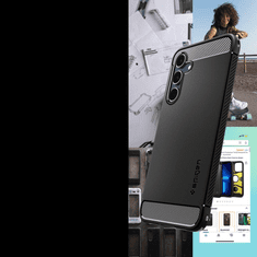 Spigen OVITEK SPIGEN RUGGED ARMOR ZA SAMSUNG GALAXY A55 5G - MAT ČRN