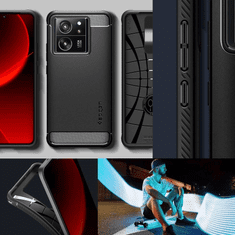 Spigen OVITEK SPIGEN RUGGED ARMOR ZA XIAOMI 13T / 13T PRO - MAT ČRN