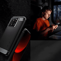 Spigen OVITEK SPIGEN RUGGED ARMOR ZA XIAOMI 13T / 13T PRO - MAT ČRN