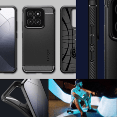 Spigen OVITEK SPIGEN RUGGED ARMOR ZA XIAOMI 14 - MAT ČRN