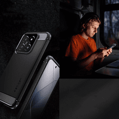 Spigen OVITEK SPIGEN RUGGED ARMOR ZA XIAOMI 14 - MAT ČRN