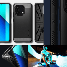 Spigen OVITEK SPIGEN RUGGED ARMOR ZA XIAOMI REDMI NOTE 13 4G / LTE - MAT ČRN