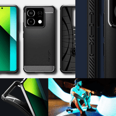 Spigen OVITEK SPIGEN RUGGED ARMOR ZA XIAOMI REDMI NOTE 13 PRO 5G / POCO X6 5G - MAT ČRN