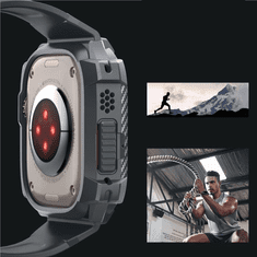 Spigen OVITEK SPIGEN RUGGED ARMOR PRO ZA APPLE WATCH ULTRA 1/2 (49 MM) - TEMNO SIV