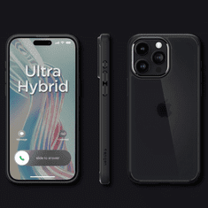 Spigen SPIGEN ULTRA HYBRID IPHONE 15 PRO FROST BLACK