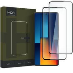 Hofi KALJENO STEKLO HOFI GLASS PRO+ 2-PACK XIAOMI POCO M6 PRO 4G / LTE ČRN