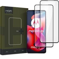 Hofi KALJENO STEKLO HOFI GLASS PRO+ 2-PACK MOTOROLA MOTO G24 / G24 POWER / G04 / E14 ČRNA