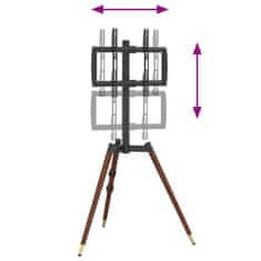 Vidaxl TV stojalo s stativom za 37"-65" zaslon VESA 400x400 mm 40 kg